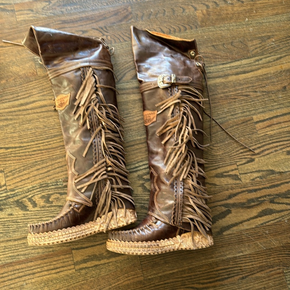 EL VAQUERO chestnut 🤎 BNIB Moccasin Boots Size 37 - Picture 5 of 16
